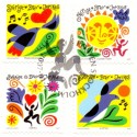 Sverige 2007. Forårstegn. AFA nr. 2501-04, postfrisk sammentryk stemplet  hæfte FDC parstykkke