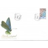 Sverige 2007. Sommerfugle. AFA nr. 2515, postfrisk sammentryk stemplet  hæfte FDC parstykkke