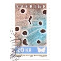 Sverige 2007. Sommerfugle. AFA nr. 2515, postfrisk sammentryk stemplet  hæfte FDC parstykkke