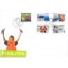 Sverige 2007. Sommerfrimærker. AFA nr. 2518-22, postfrisk stemplet  hæfte FDC parstykkke