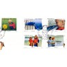 Sverige 2007. Sommerfrimærker. AFA nr. 2518-22, postfrisk stemplet  hæfte FDC parstykkke