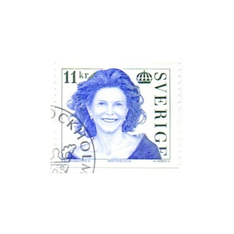 Sverige 2007. Dronning Silvia. AFA nr. 2523, postfrisk stemplet  hæfte FDC parstykkke