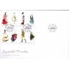 Sverige 2007. Svensk mode. AFA nr. 2534-41, postfrisk sammentryk stemplet  hæfte FDC parstykkke