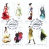 Sverige 2007. Svensk mode. AFA nr. 2534-41, postfrisk sammentryk stemplet  hæfte FDC parstykkke
