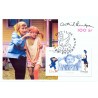 Sverige 2007. Astrid Lindgren. AFA nr. 2552, postfrisk miniark stemplet  hæfte FDC parstykkke