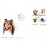 Sverige 2008. Hunde. AFA nr. 2553-56, postfrisk  stemplet  hæfte FDC parstykkke