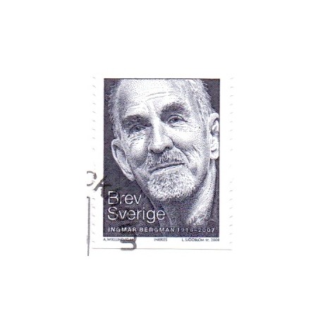 Sverige 2008. Ingmar Bergman. AFA nr. 2557, postfrisk  stemplet  hæfte FDC parstykkke