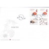 Sverige 2008. Insekter. AFA nr. 2559-61, postfrisk stemplet  hæfte FDC parstykkke