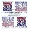 Sverige 2008. Oluf von Dalin. AFA nr. 2563-64, postfriske sammentryk stemplet  hæfte FDC parstykkke