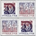 Sverige 2008. Oluf von Dalin. AFA nr. 2563-64, postfriske sammentryk stemplet  hæfte FDC parstykkke