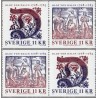 Sverige 2008. Oluf von Dalin. AFA nr. 2563-64, postfriske sammentryk stemplet  hæfte FDC parstykkke