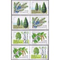 Sverige 2008. Enebær og birk. AFA nr. 2569-72, i postfrisk parstykker stemplet  hæfte FDC parstykkke