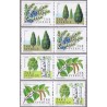 Sverige 2008. Enebær og birk. AFA nr. 2569-72, i postfrisk parstykker stemplet  hæfte FDC parstykkke