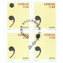 Sverige 2008. Europamærker / CEPT. AFA nr. 2573-74, postfrisk sammentryk stemplet  hæfte FDC parstykkke
