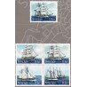 Sverige 2008. Sejlskibe. AFA nr. 2578-81, postfrisk stemplet  hæfte FDC parstykkke