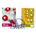 Sverige 2008. Sommerfugle. AFA nr. 2588-89, postfrisk stemplet  hæfte FDC parstykkke