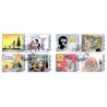 Sverige 2008. Tegneserier. AFA nr. 2590-97, postfrisk stemplet  hæfte FDC parstykkke