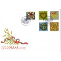 Sverige 2008. Julefrimærker. AFA nr. 2605-09, postfrisk stemplet  hæfte FDC parstykkke