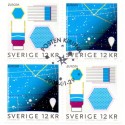 Sverige 2009. Europamærker / CEPT. AFA nr. 2628-29, postfrisk sammentryk stemplet  hæfte FDC parstykkke