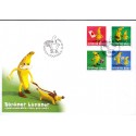 Sverige 2009. Bananer. AFA nr. 2630-33, postfrisk stemplet  hæfte FDC parstykkke