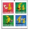 Sverige 2009. Bananer. AFA nr. 2630-33, postfrisk stemplet  hæfte FDC parstykkke