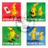 Sverige 2009. Bananer. AFA nr. 2630-33, postfrisk stemplet  hæfte FDC parstykkke