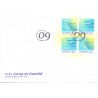 Sverige 2009. To Lande en fremtid. AFA nr. 2634-35, postfrisk stemplet  hæfte FDC parstykkke