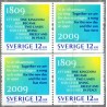 Sverige 2009. To Lande en fremtid. AFA nr. 2634-35, postfrisk stemplet  hæfte FDC parstykkke