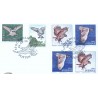 Sverige 2009. Fugle. AFA nr. 2640-43, postfrisk stemplet  hæfte FDC parstykkke
