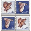 Sverige 2009. Fugle. AFA nr. 2640-43, postfrisk stemplet  hæfte FDC parstykkke