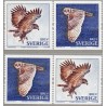 Sverige 2009. Fugle. AFA nr. 2640-43, postfrisk stemplet  hæfte FDC parstykkke