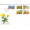 Sverige 2009. Sommernatur. AFA nr. 2644-48, postfrisk stemplet  hæfte FDC parstykkke