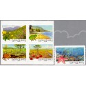 Sverige 2009. Sommernatur. AFA nr. 2644-48, postfrisk stemplet  hæfte FDC parstykkke