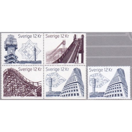 Sverige 2009. Svenske højdepunkter. AFA nr. 2652-55, postfrisk stemplet  hæfte FDC parstykkke