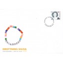 Sverige 2009. Dr. Silvia. AFA nr. 2657, postfrisk stemplet  hæfte FDC parstykkke