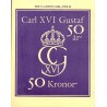 Sverige 1996. Kong Gustav 50 år. AFA 1861-64 postfrisk stemplet  hæfte FDC