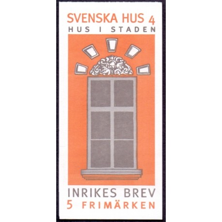 Sverige 1998. Svenske huse IV. AFA nr. 1967-71 postfrisk stemplet  hæfte FDC parstykkke
