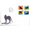 Sverige 2010. Katte. AFA nr. 2678-81, postfrisk  sammentryk stemplet  hæfte FDC parstykkke