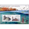 Sverige 2010. Norden ved havet. AFA nr. 2697 postfrisk miniark sammentryk stemplet  hæfte FDC parstykkke