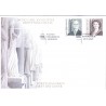 Sverige 2010. Kong Carl og Dr. Silvia. AFA nr. 2698-99 postfrisk stemplet  hæfte FDC parstykkke
