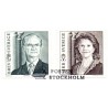 Sverige 2010. Kong Carl og Dr. Silvia. AFA nr. 2698-99 postfrisk stemplet  hæfte FDC parstykkke