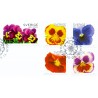 Sverige 2010. Stedmoderblomster. AFA nr. 2704-08 postfrisk stemplet  hæfte FDC parstykkke