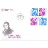 Sverige 2010. Karolinska Instituttet. AFA nr. 2713-14 postfrisk sammentryk stemplet  hæfte FDC parstykkke