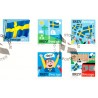 Sverige 2011. Hilsenfrimærker. AFA nr. 2741-45 postfrisk  stemplet  hæfte FDC parstykkke