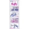 Sverige 2011. Cykler. AFA nr. 2746-50 postfrisk sammentryk stemplet  hæfte FDC parstykkke