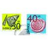 Sverige 2011. Forsiler. AFA nr. 2751-52 postfrisk stemplet  hæfte FDC parstykkke