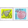 Sverige 2011. Forsiler. AFA nr. 2751-52 postfrisk stemplet  hæfte FDC parstykkke