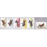 Sverige 2011. Hestesport.  AFA nr. 2782-86 postfrisk stemplet  hæfte FDC parstykkke