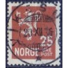 Norge 1927-8 25 Øre Løve Luksus stemplet