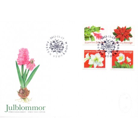 Sverige 2011. Julefrimærker. AFA nr. 2794-97 postfrisk   stemplet  hæfte FDC parstykkke